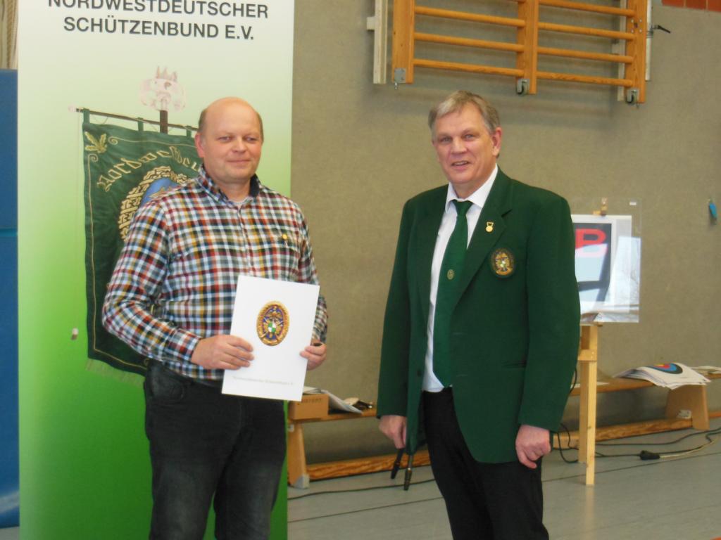 Alfred in der Wische Goldene Verdienstnadel NWDSB