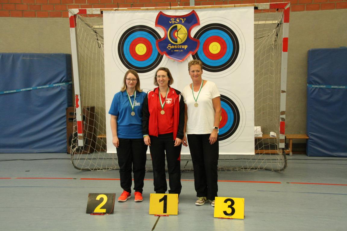 LVM Halle 2019 Recurve Damen Jutta Pepperl Mascha Heins Silke Hainz Nitsche