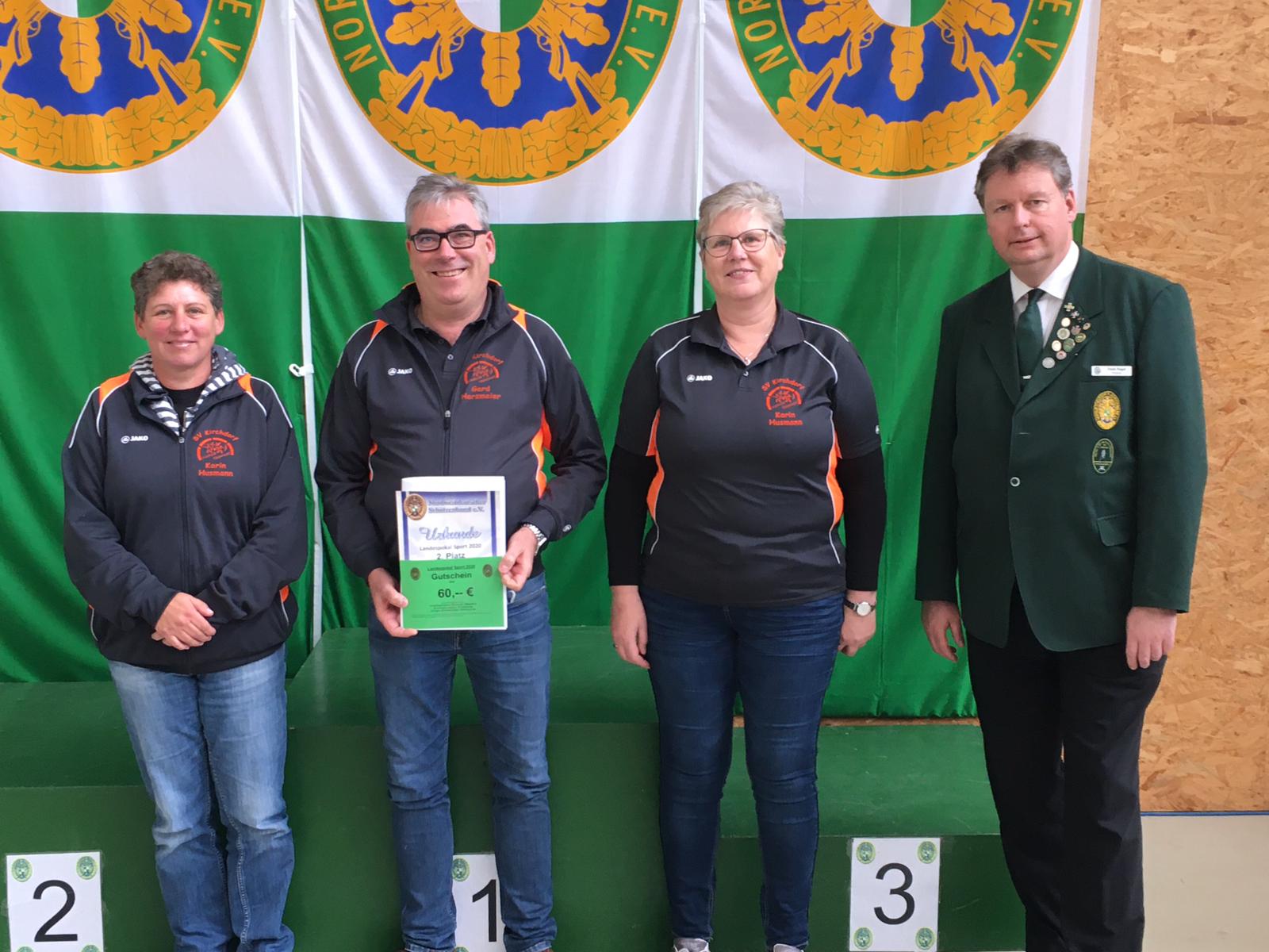 Landespokalschießen Sport 2 Platz SV Kirchdorf